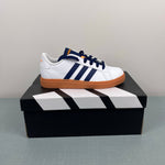Load image into Gallery viewer, Adidas Kids' Grand Court 2.0 Sneaker White Dark Blue Gum 2 NWT
