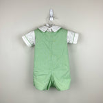 Load image into Gallery viewer, Vintage Glorimont Reversible Bunny Tools Applique Shortall Set XS 6 Months USA
