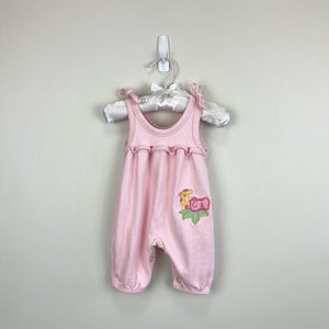 Vintage Carter's Pink Animal Overalls 3 Months USA