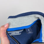Load image into Gallery viewer, Lands End Quarter Zip Pullover Sweatshirt Navy Blue Small 8
