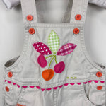 Load image into Gallery viewer, Vintage Y2K Miniwear Patchwork Cherry Shortalls 12 Months
