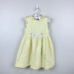 Load image into Gallery viewer, Florence Eiseman Yellow Ruffle Flower Applique Dress 4T
