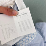 Load image into Gallery viewer, Kissy Kissy Woven Play Suit with Hand Smocking-Light Blue 0-3 Months NWT
