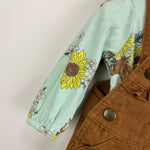 Load image into Gallery viewer, Carhartt Girls' 2-Piece Long Sleeve Printed Bodysuit &amp; Canvas Overalls Set 3 Months
