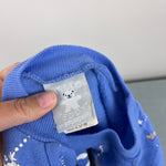 Load image into Gallery viewer, Vintage Hello Teddy by Spumoni Puff Paint Blue Ski Bear Sweatshirt 7/8 USA
