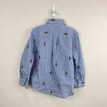 Load image into Gallery viewer, Ralph Lauren Blue Seersucker Bear Button Down Shirt 4T
