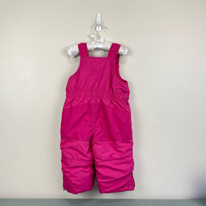 L.L. Bean Pink Cold Buster Snow Bib Overalls 12-18 Months