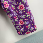 Load image into Gallery viewer, Vintage OshKosh B'gosh Purple Floral Overalls 4T USA
