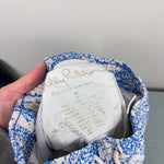 Load image into Gallery viewer, Lilly Pulitzer Boys Junior Capri Swim Trunk Coastal Blue Maybe Gator S
