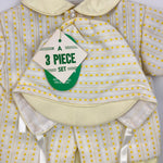 Load image into Gallery viewer, Vintage A Tiny Tots Originals 3 Piece Yellow Layette Set NWT
