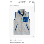 Load image into Gallery viewer, Crewcuts Boy's Summit Fleece Vest Marled Grey 4-5
