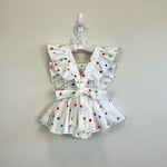 Load image into Gallery viewer, Baby Girl Rainbow Polka Dot Ruffle Romper 70 cm
