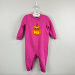 Load image into Gallery viewer, Ralph Lauren Polo Bear Fleece Jack-O-Lantern Coverall 12 Months

