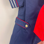 Load image into Gallery viewer, Vintage Navy Blue Sailor Suit Romper 18 Months
