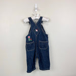 Load image into Gallery viewer, Y2K Vintage Gap Embroidered Flower Blue Jean Overalls 3-6 Months
