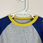 Load image into Gallery viewer, Mini Boden Long Sleeve Rainbow Rocket Raglan T-Shirt 6-7
