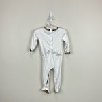 Load image into Gallery viewer, Burberry Baby White Footie &amp; Bib Set 6 Months
