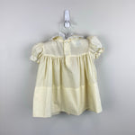 Load image into Gallery viewer, Vintage Polly Flinders Smocked Yellow Dress 12 Months
