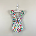 Load image into Gallery viewer, Florence Eiseman Floral Ruffle Bathing Suit 2T
