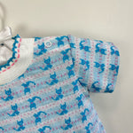 Load image into Gallery viewer, Vintage Sears Short Sleeve Blue Cat Shirt Medium
