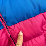 Load image into Gallery viewer, L.L. Bean Kids Down Jacket Colorblock Pink Berry Large 6/7
