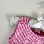 Load image into Gallery viewer, Vintage OshKosh B'gosh Pink Plaid Bunny Romper 18 Months
