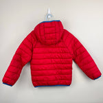 Load image into Gallery viewer, Mini Boden Kids' Pack Away Padded Jacket Rockabilly Red 6-7
