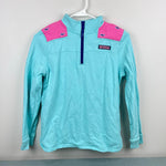 Load image into Gallery viewer, Vineyard Vines Aqua Green Pink Whale Shep Shirt L 14
