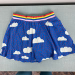 Load image into Gallery viewer, Mini Boden Jersey Skort Blue Love Clouds 6-7
