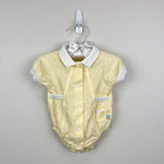 Load image into Gallery viewer, Vintage Baby Dior Yellow Chick Shortall Romper
