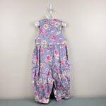 Load image into Gallery viewer, Vintage Laura Ashley Mother &amp; Child Purple Floral Romper Jumpsuit 4T
