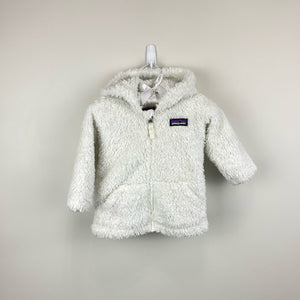 Patagonia Baby Furry Friends Fleece Hoody Birch White 3-6 Months