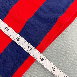 Vintage b.o.g. Red and Blue Striped Polo Shirt 10 USA