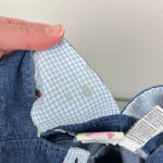 Load image into Gallery viewer, Vintage Y2K Precious Moments Let Love Reign Denim Jumper Dress 2T
