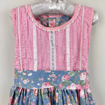 Load image into Gallery viewer, Vintage Pink Blue Floral Sleeveless Dress Toddler Girl
