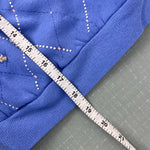 Load image into Gallery viewer, Vintage Hello Teddy by Spumoni Puff Paint Blue Ski Bear Sweatshirt 7/8 USA
