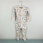 Load image into Gallery viewer, Magnetic Me Cozy Home Alphabet Organic Cotton Footie Sleeper 12-18 Months
