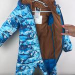 Load image into Gallery viewer, The North Face Thermoball Eco Bunting One Piece Snow Suit Shady Blue 18-24 Months NWOT
