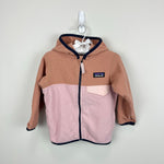 Load image into Gallery viewer, Patagonia Baby Micro D Snap-T Hooded Fleece Jacket Mallow Pink 6-12 Months
