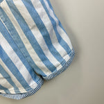 Load image into Gallery viewer, Vintage OshKosh B'gosh Blue Striped Shortall Romper 6 USA
