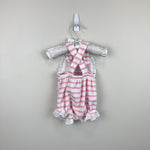 Load image into Gallery viewer, Vintage Healthtex Pink Stripe Ruffle Terry Sun Suit Romper 12 Months USA
