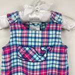 Load image into Gallery viewer, Vineyard Vines Plaid Whale Jon Jon Romper 0-3 Months
