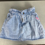 Load image into Gallery viewer, Vintage OshKosh B&#39;gosh Paper Bag Waist Jean Skirt 5T USA
