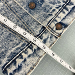 Load image into Gallery viewer, Vintage Levi's Acid Wash Sherpa Lined Orange Tab Denim Jacket 6 USA
