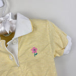 Load image into Gallery viewer, Vintage Healthtex Yellow Striped Flower Shirt 4T USA
