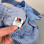 Load image into Gallery viewer, Vintage Carter's Blue Striped Tiger Car Overalls 6 Months USA
