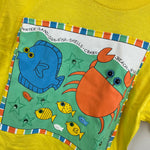 Load image into Gallery viewer, Vintage 90s Zoodles Yellow Tee Shirt Cover Up
