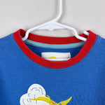 Load image into Gallery viewer, Mini Boden Graphic Crew Sweatshirt Elizabethan Blue Animals Applique 8-9
