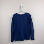 Load image into Gallery viewer, Mini Boden Supersoft Long-Sleeved T-Shirt Navy Blue 9-10
