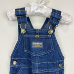 Load image into Gallery viewer, Vintage OshKosh B'gosh Blue Jean Overalls Toddler USA
